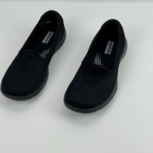 Skechers GOWalk Joy Womens Shoes 6.5 Black Slip On Comfort Loafers Sneakers